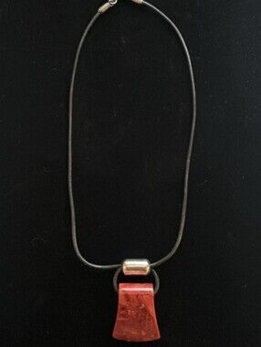Silpada Coral Pendant Necklace N0965